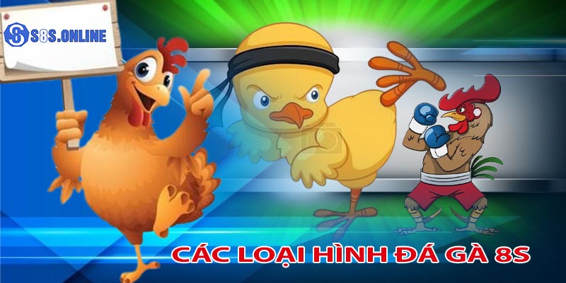 Các loại hình cá cược đá gà 8S nổi bật